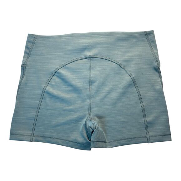 Athleta Ultimate Short 3” Inseam Blue Green Size Medium High Rise Waistband - Picture 2 of 10